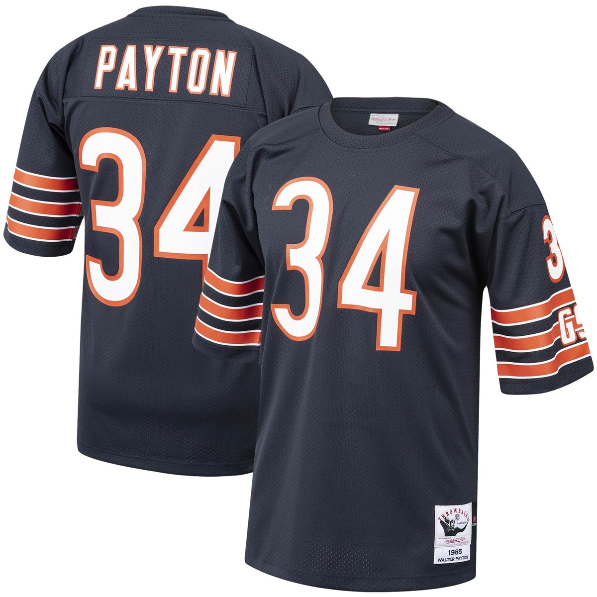 Chicago Bears 1985 Walter Payton Navy Authentic Throwback Retired Player Jersey product image 1, provided for visual