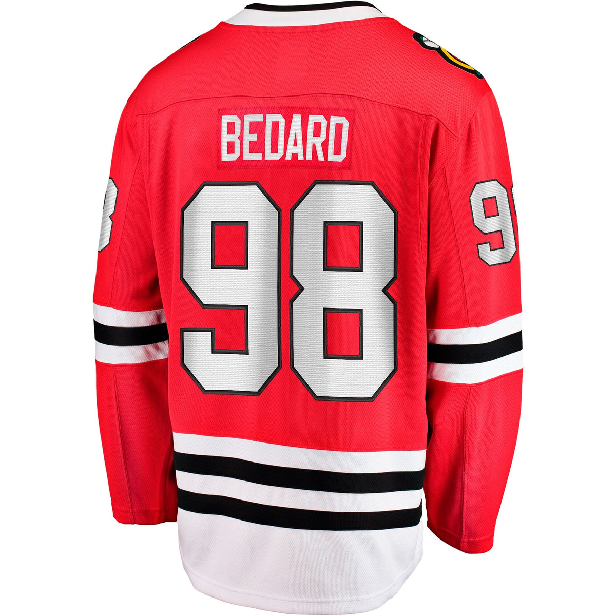 Chicago Blackhawks Connor Bedard Red Home Breakaway Player Jersey product image 4, provided for visual reference and product