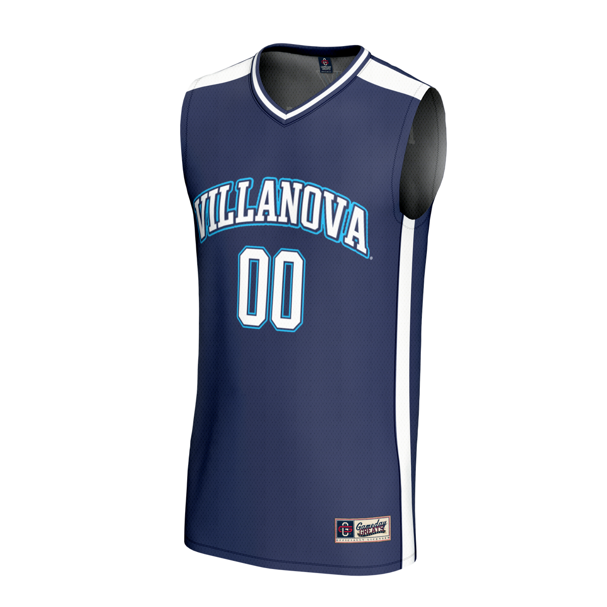 Villanova Wildcats Lightweight Collegiate Basketball NIL Pick-A-Player Fashion Jersey - Navy product image 3, provided for