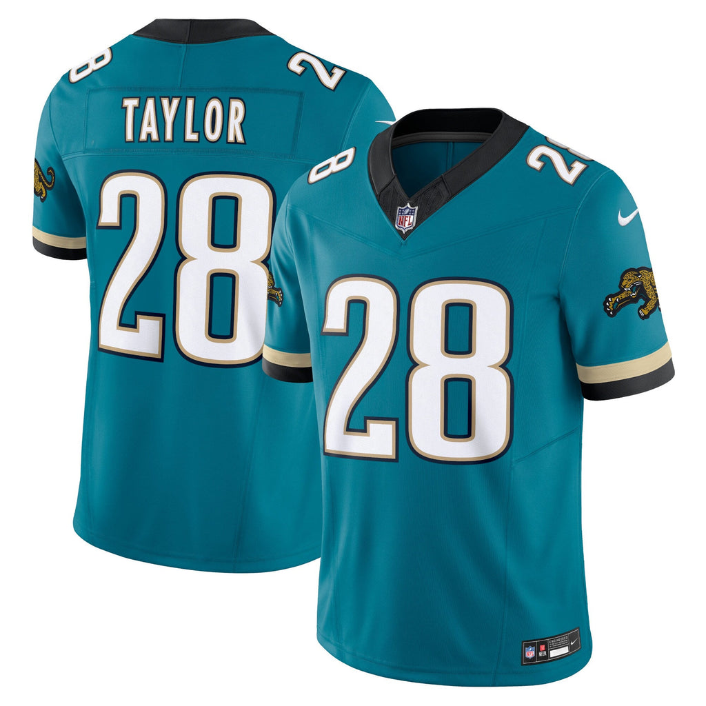 Jacksonville Jaguars Fred Taylor Teal Prowler Throwback Vapor F.U.S.E. Limited Retired Player Jersey product image 1,