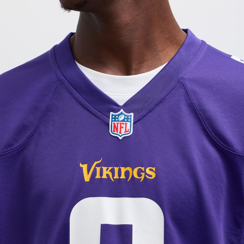 Minnesota Vikings J.J. McCarthy Purple Player Game Jersey product image 8, provided for visual reference and product detail