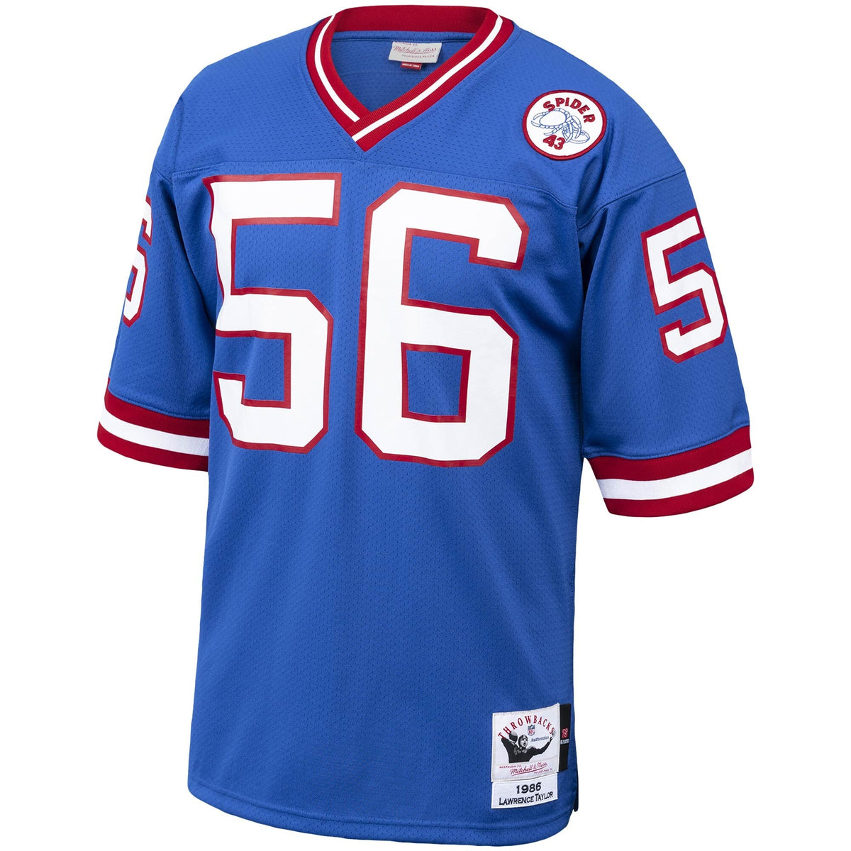 New York Giants 1986 Lawrence Taylor Royal Authentic Throwback Retired Player Jersey product image 3, provided for visual