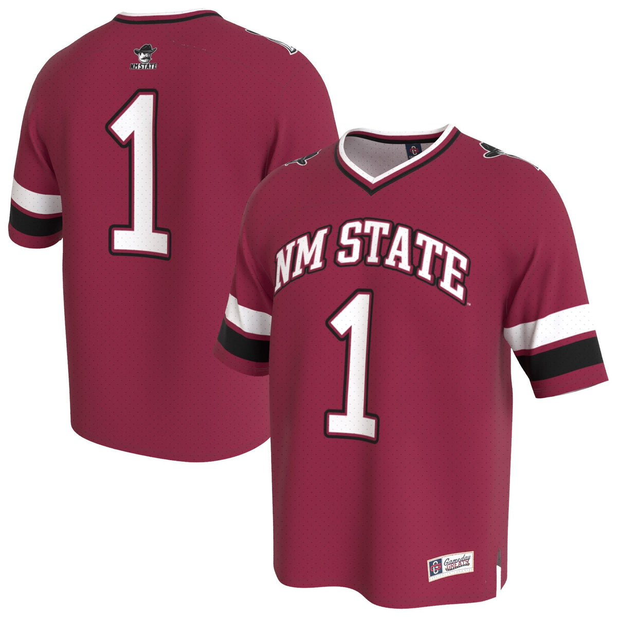 New Mexico State Aggies Lightweight Collegiate Football Fashion Jersey - Crimson product image 2, provided for visual