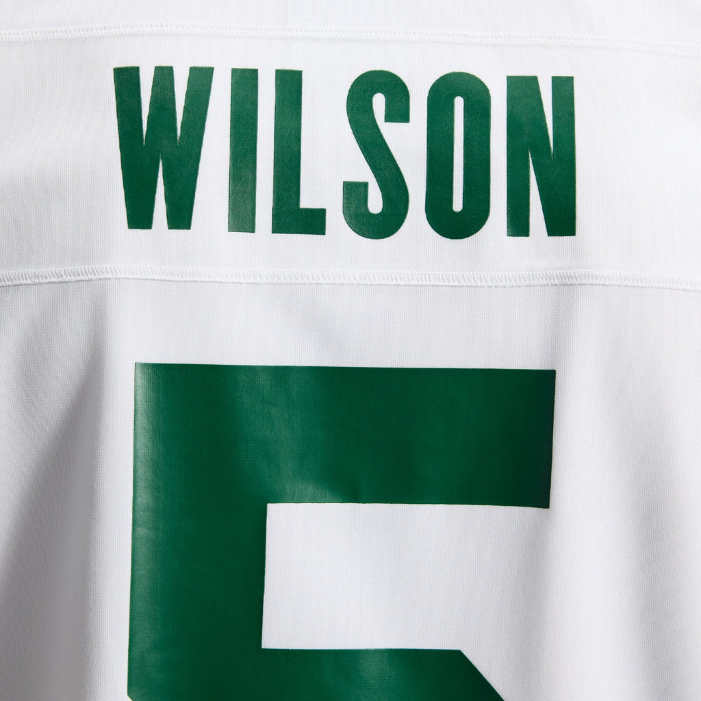 New York Jets Garrett Wilson Legacy White Game Jersey product image 5, provided for visual reference and product detail