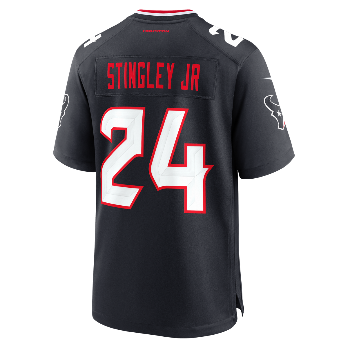 Houston Texans Derek Stingley Jr. Navy Game Jersey product image 4, provided for visual reference and product detail review