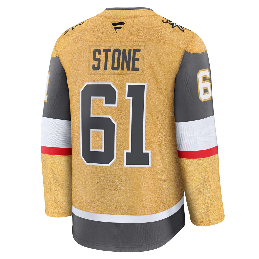 Vegas Golden Knights Mark Stone Gold Home Premium Jersey product image 4, provided for visual reference and product detail