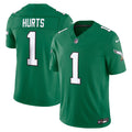 Philadelphia Eagles Jalen Hurts Kelly Green Alternate Vapor F.U.S.E. Stitched Limited Jersey product image 1, provided for