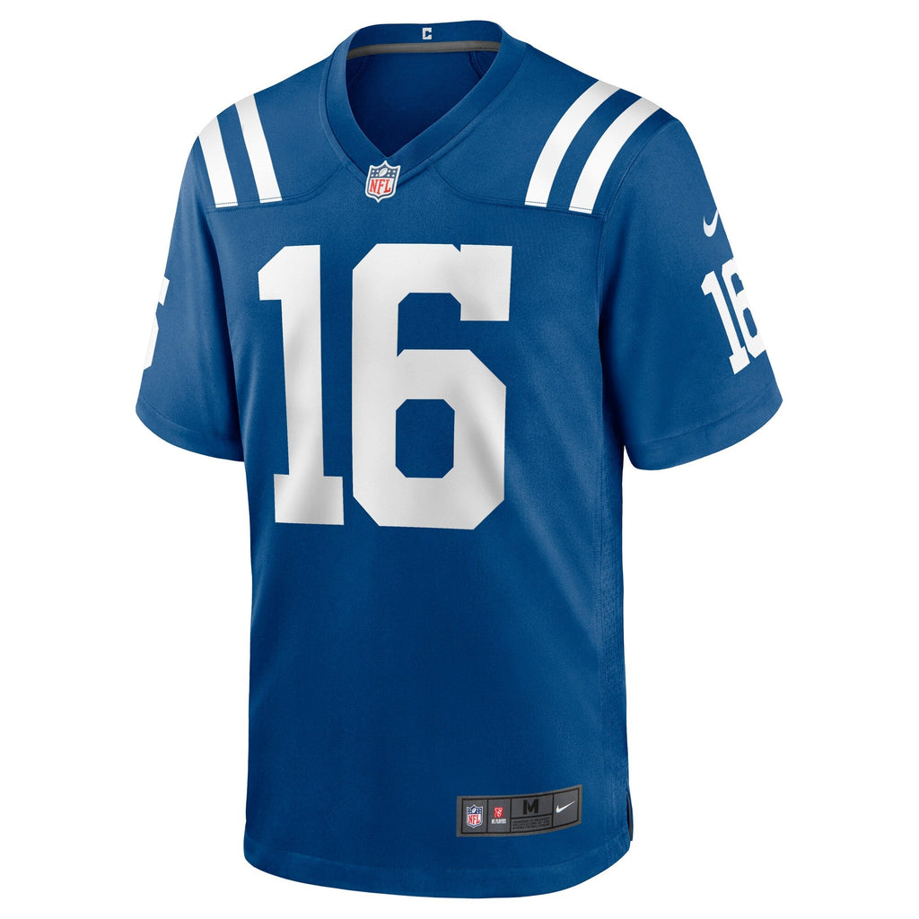 Indianapolis Colts Ashton Dulin Royal Game Jersey product image 3, provided for visual reference and product detail review