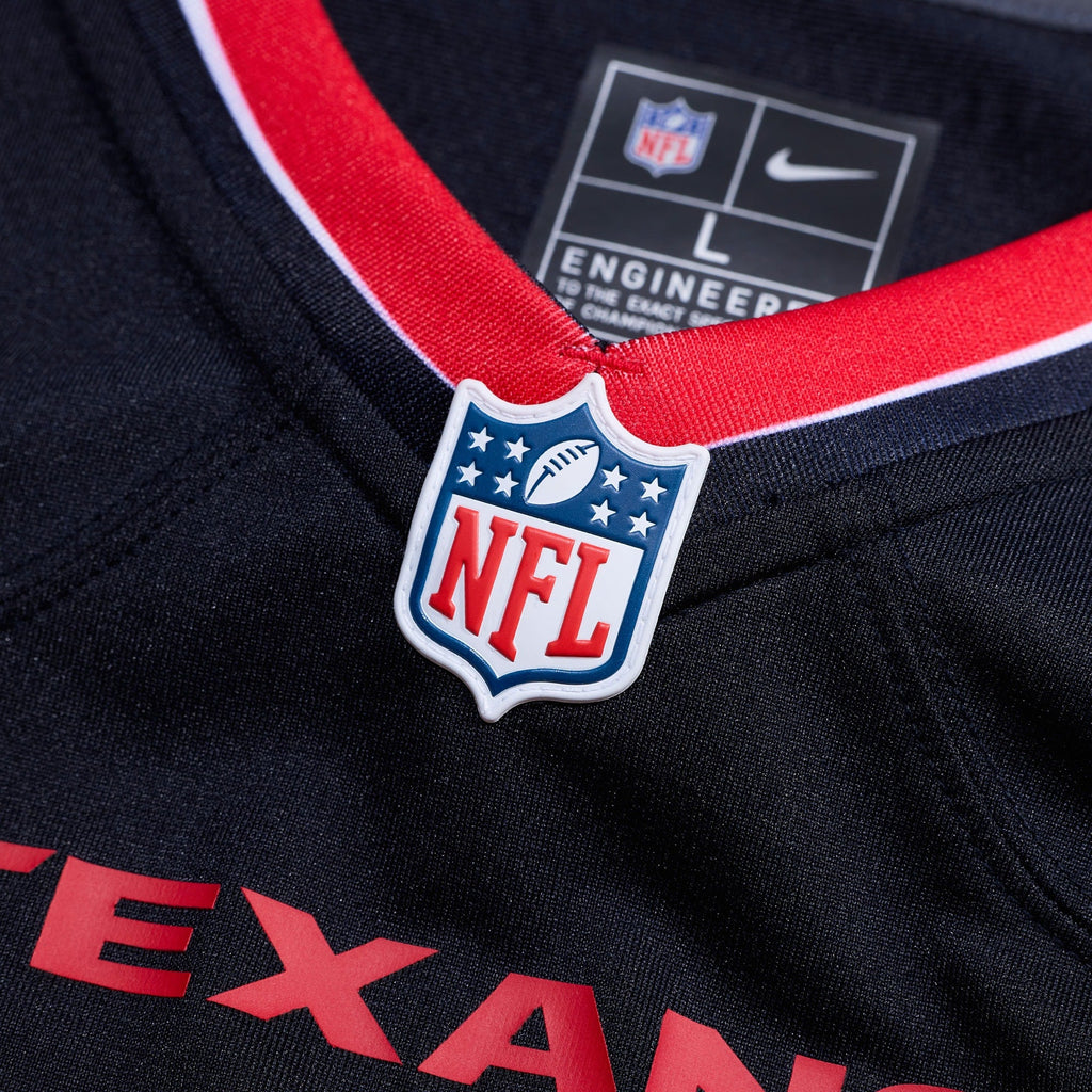 Houston Texans Dare Ogunbowale Navy Team Game Jersey product image 4, provided for visual reference and product detail review