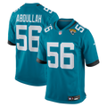 Jacksonville Jaguars Yasir Abdullah Teal Team Game Jersey product image 1, provided for visual reference and product detail