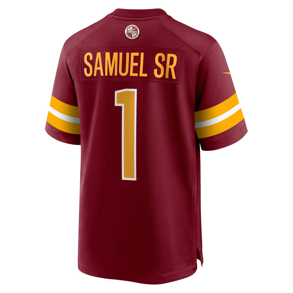 Washington Commanders Deebo Samuel Sr Burgundy Game Player Jersey product image 4, provided for visual reference and product