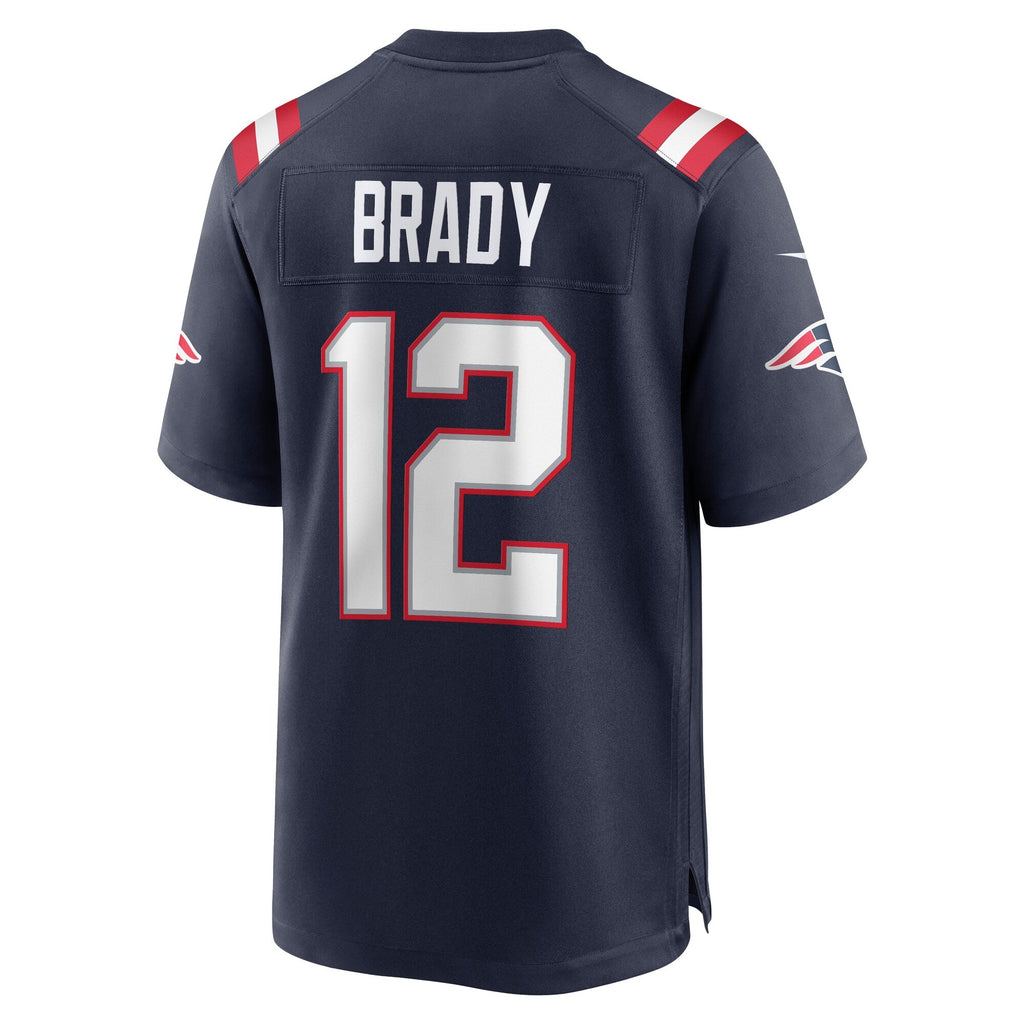 New England Patriots Navy Game Retired Player Jersey product image 4, provided for visual reference and product detail review