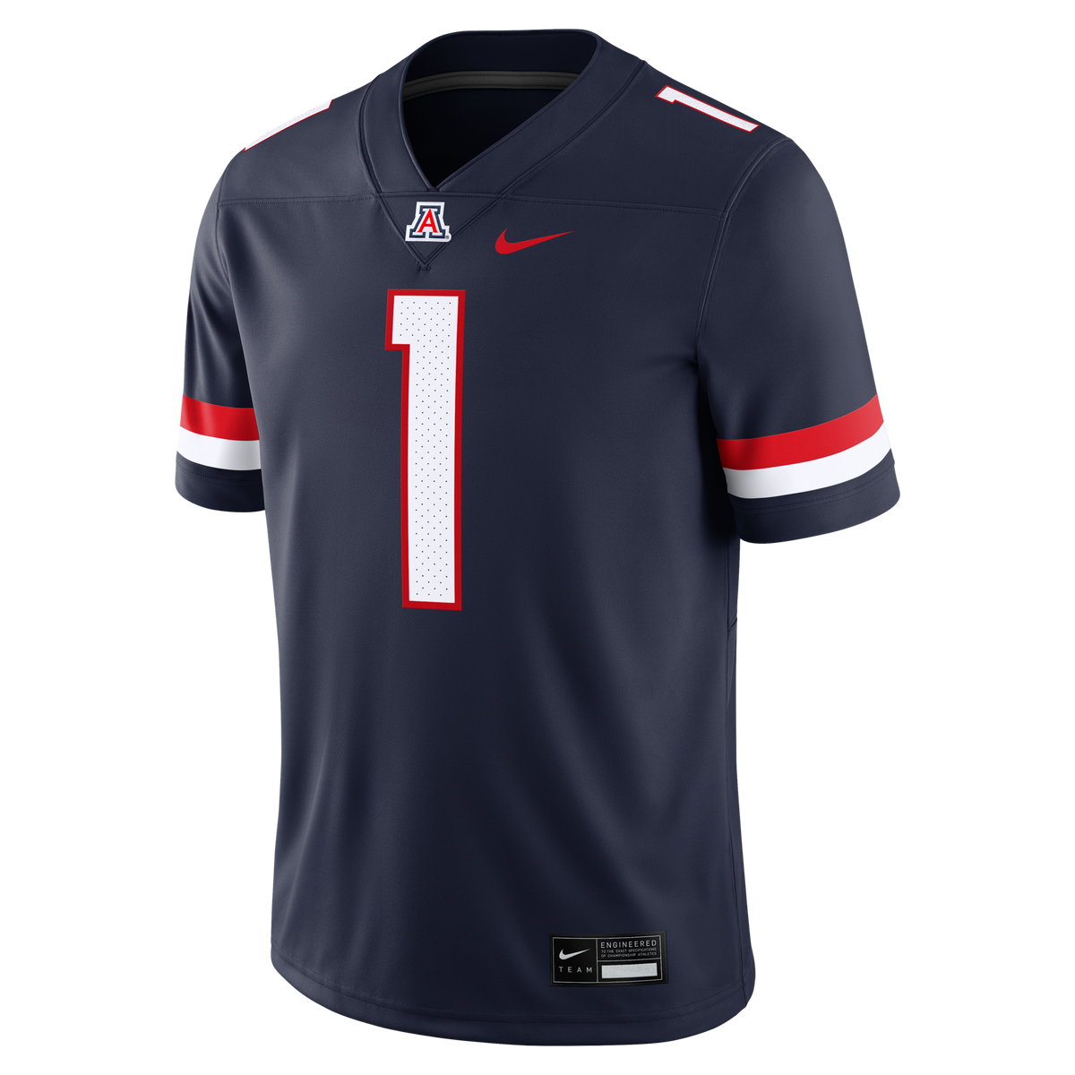 #1 Arizona Wildcats Home Game Football Jersey - Navy product image 3, provided for visual reference and product detail review