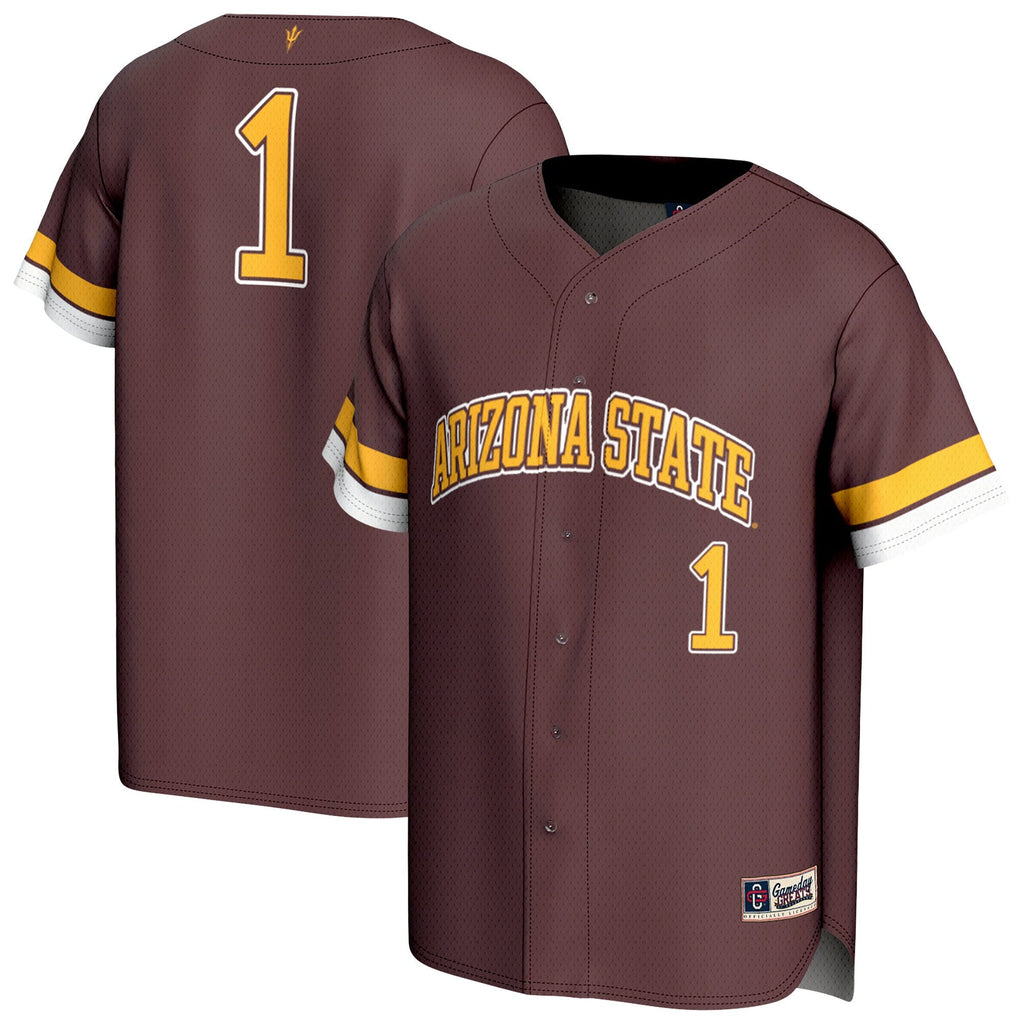 Arizona State Sun Devils Lightweight Collegiate Baseball Fashion Jersey - Maroon product image 2, provided for visual