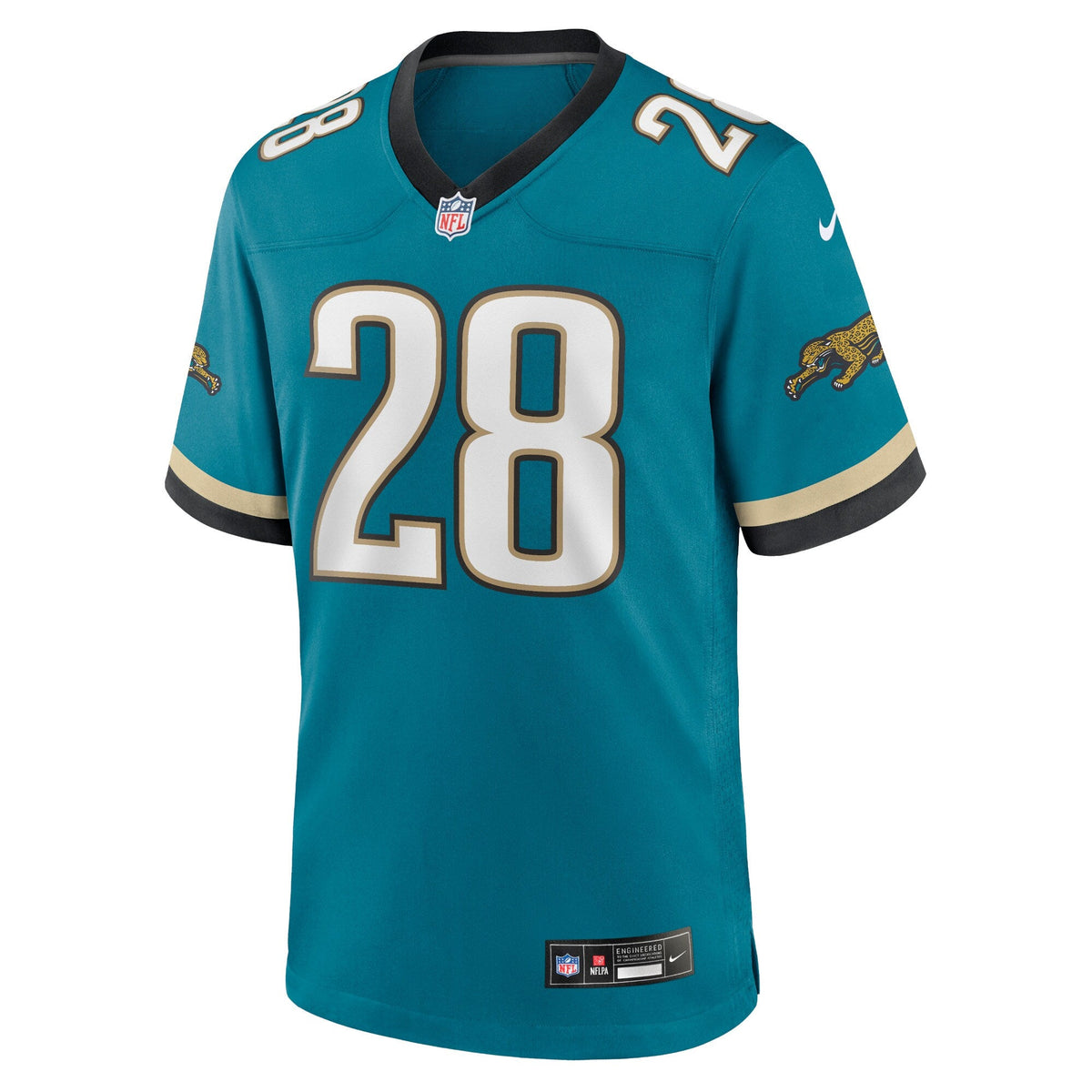 Jacksonville Jaguars Fred Taylor Teal Prowler Throwback Retired Player Game Jersey product image 3, provided for visual