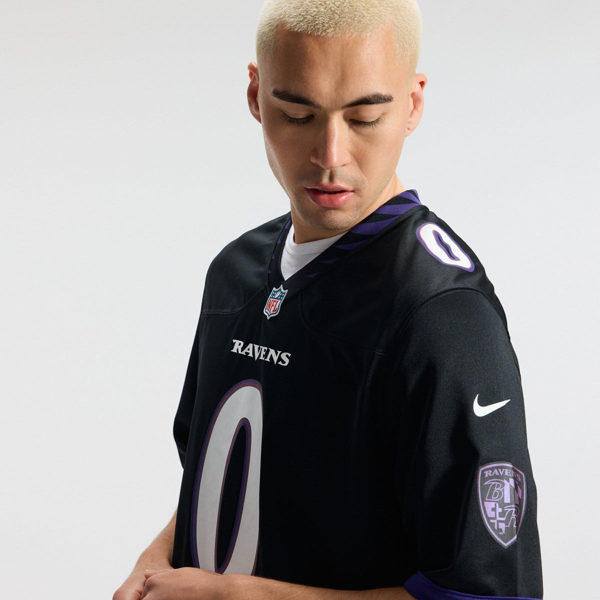Baltimore Ravens Roquan Smith Black Alternate Game Jersey product image 11, provided for visual reference and product detail