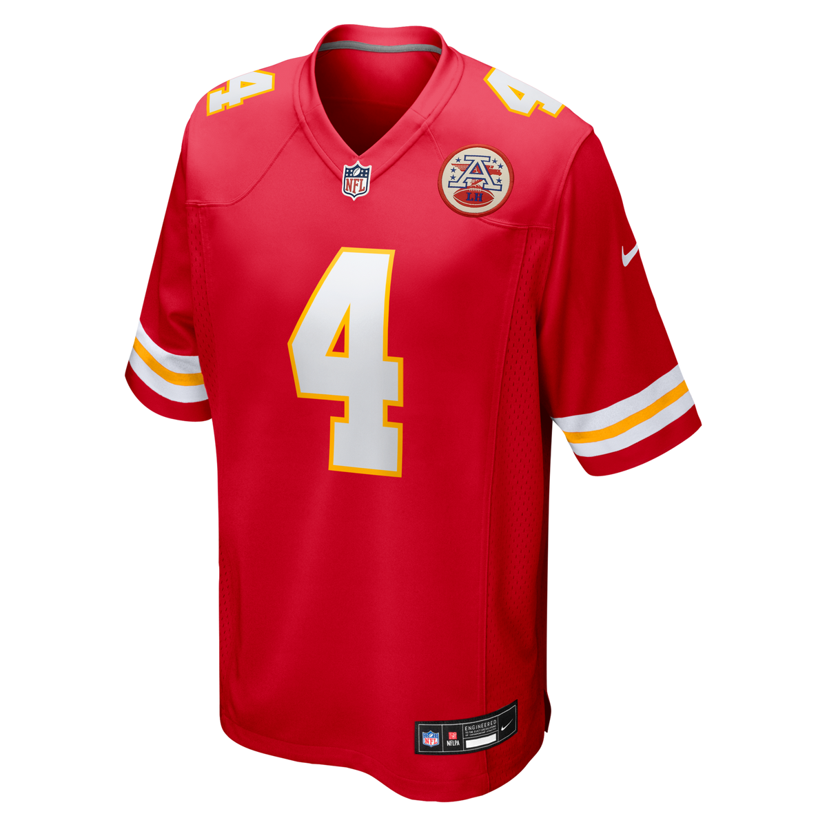 Kansas City Chiefs Rashee Rice Red Game Jersey product image 2, provided for visual reference and product detail review