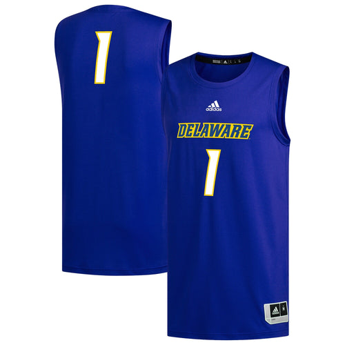 #1 Delaware Fightin' Blue Hens Replica Basketball Jersey - Royal product image 2, provided for visual reference and product