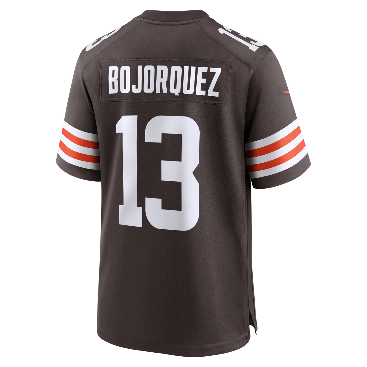 Cleveland Browns Corey Bojorquez Brown Game Jersey product image 3, provided for visual reference and product detail review