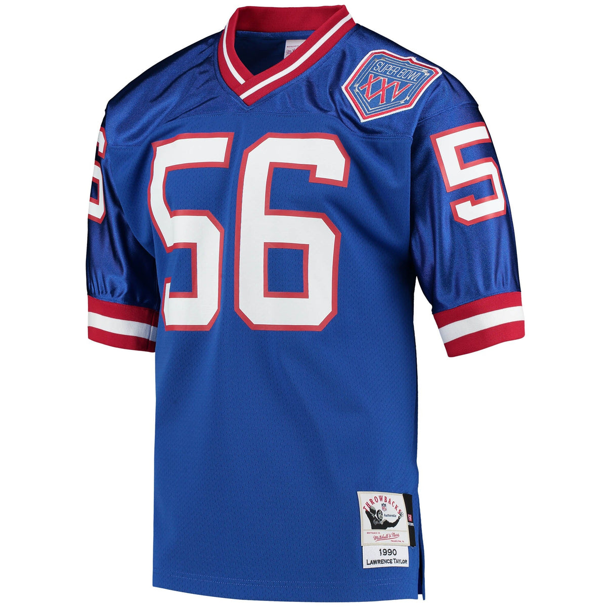 New York Giants 1990 Lawrence Taylor Royal Authentic Throwback Retired Player Jersey product image 3, provided for visual