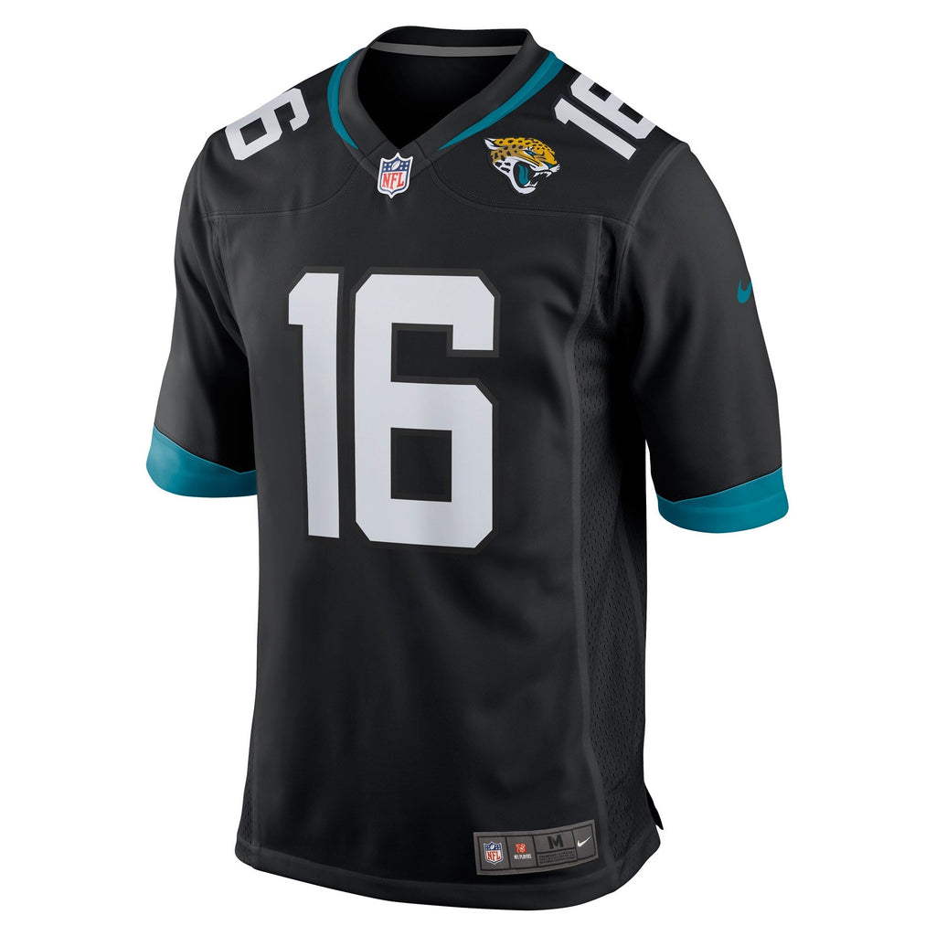 Jacksonville Jaguars Trevor Lawrence Black Alternate Game Jersey product image 3, provided for visual reference and product