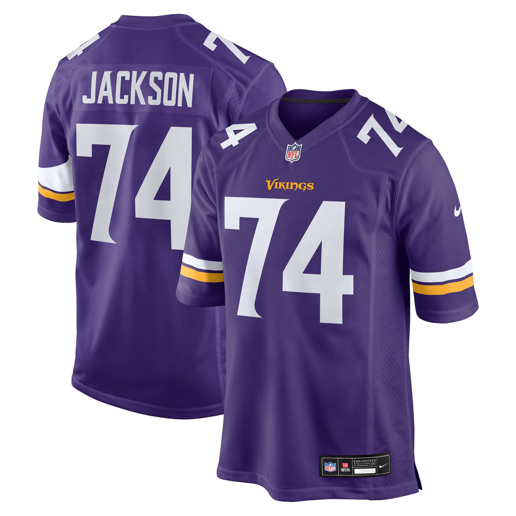 Minnesota Vikings Donovan Jackson Purple Game Player Jersey product image 1, provided for visual reference and product