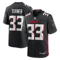 Atlanta Falcons Michael Turner Black Game Retired Player Jersey product image 1, provided for visual reference and product