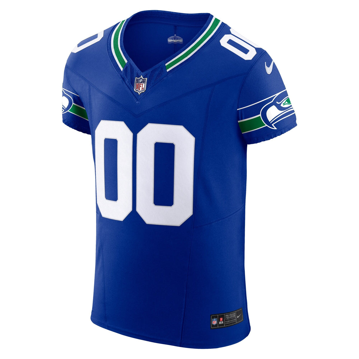 Seattle Seahawks Royal Alternate Vapor F.U.S.E. Elite Custom Jersey product image 3, provided for visual reference and