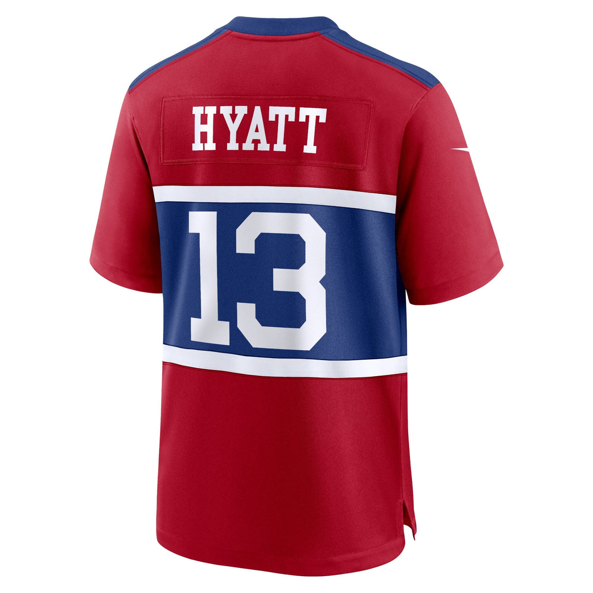 New York Giants Jalin Hyatt Century Red Alternate Player Game Jersey product image 4, provided for visual reference and