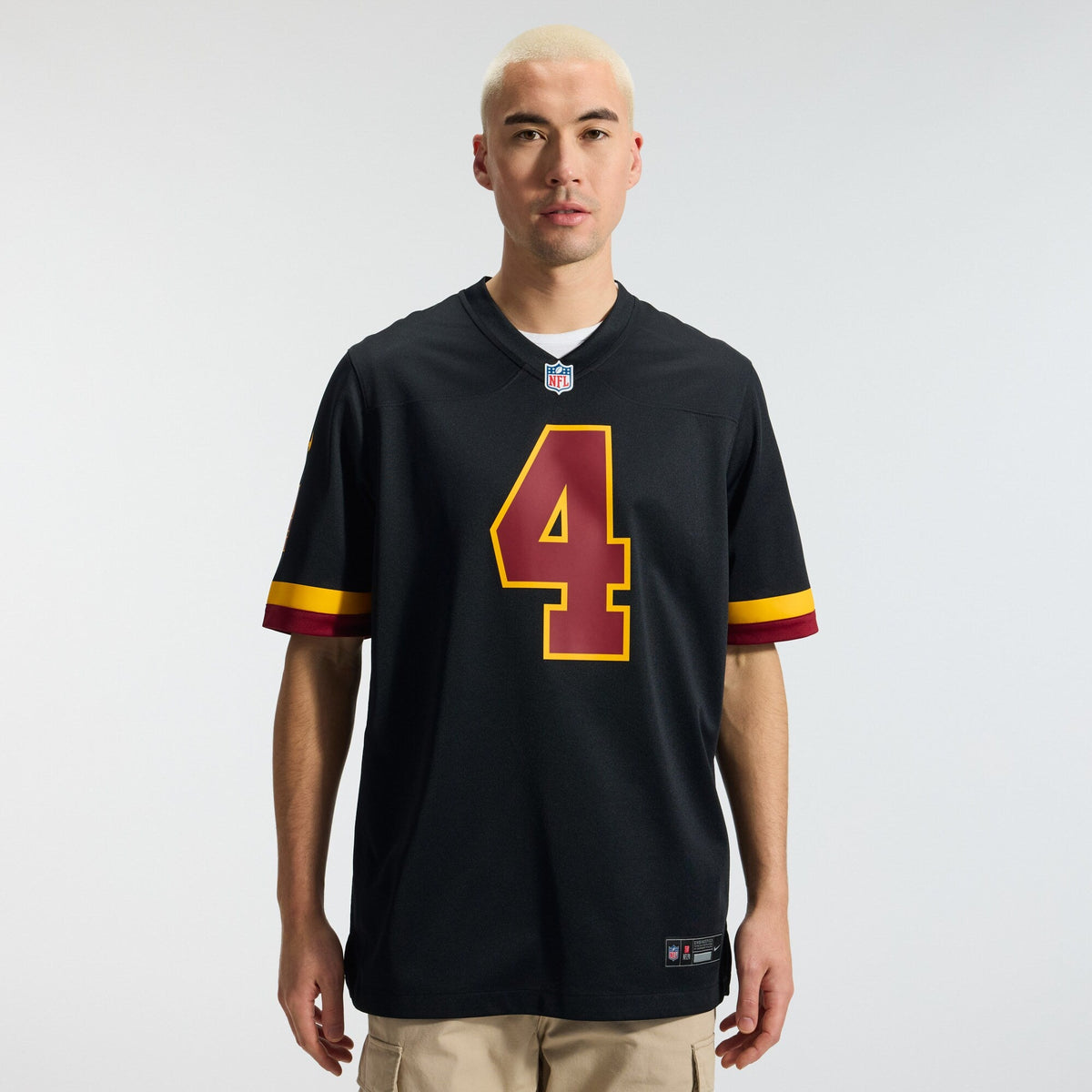 Washington Commanders Frankie Luvu Black Hail Raiser Alternate Game Jersey product image 3, provided for visual reference