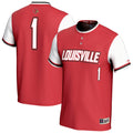 Louisville Cardinals Lightweight Softball Fashion Jersey - Red product image 1, provided for visual reference and product