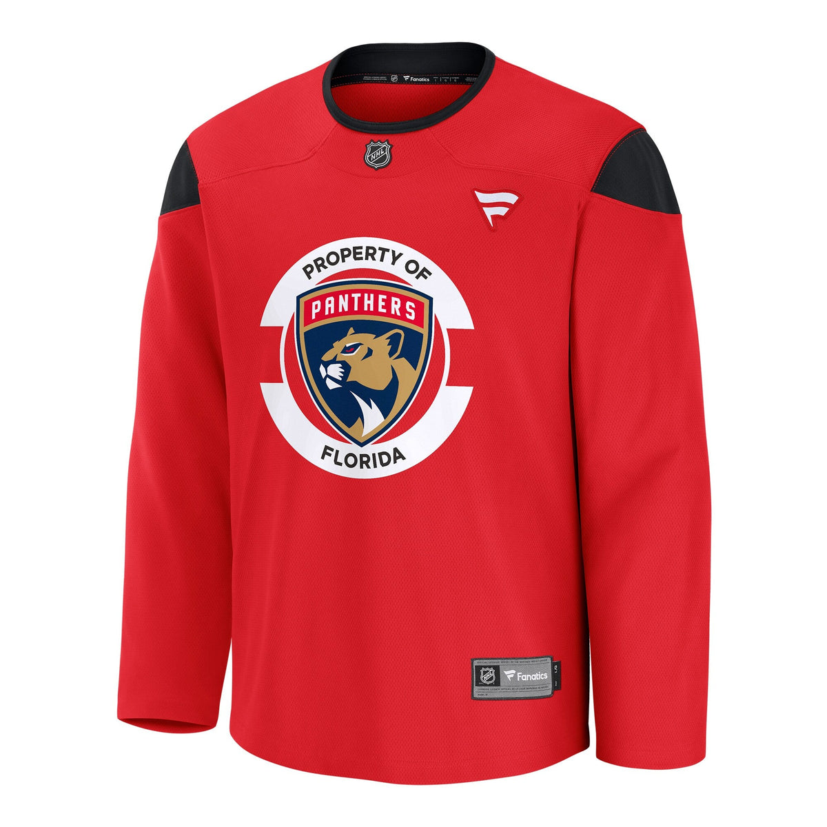 Florida Panthers Red Practice Jersey product image 3, provided for visual reference and product detail review