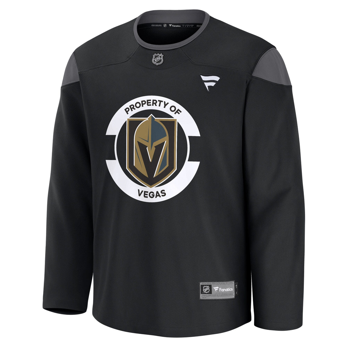Vegas Golden Knights Black Practice Jersey product image 3, provided for visual reference and product detail review