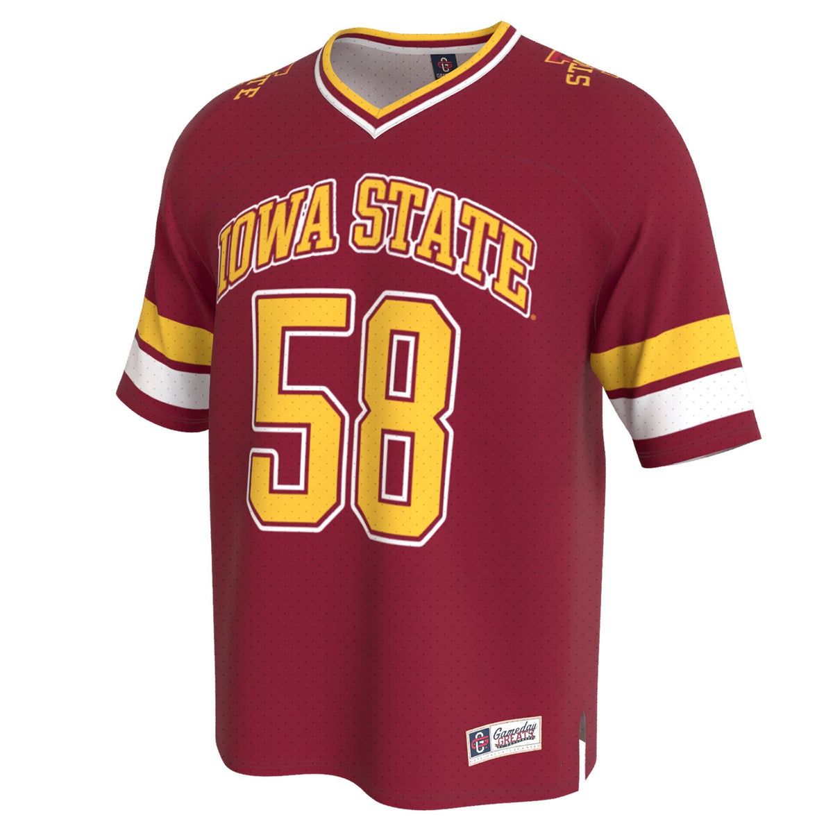 Iowa State Cyclones Lightweight Collegiate Football Fashion Jersey - Cardinal product image 3, provided for visual reference