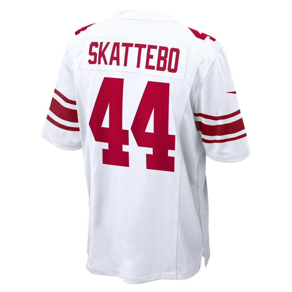 New York Giants Cam Skattebo White Game Jersey product image 4, provided for visual reference and product detail review