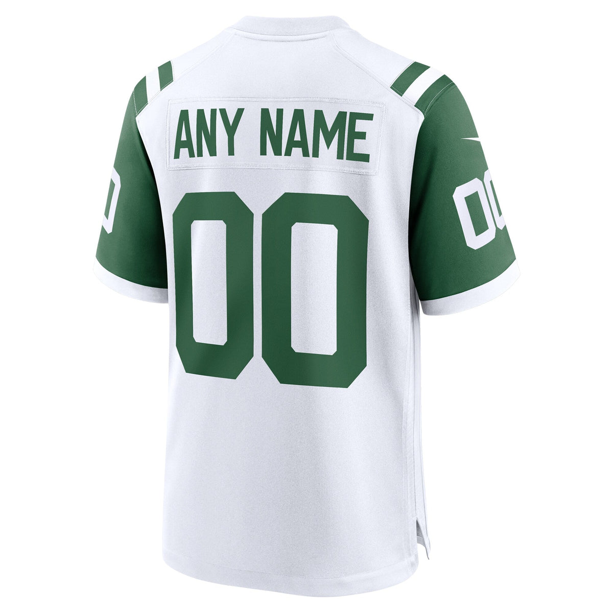 New York Jets White Classic Alternate Custom Replica Jersey product image 4, provided for visual reference and product