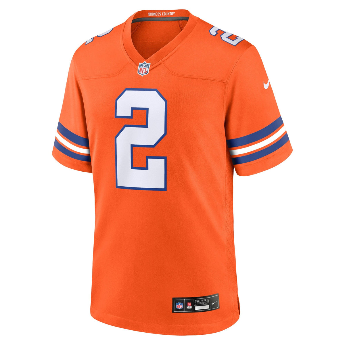 Denver Broncos Patrick Surtain II Orange Mile High Collection 1977 Throwback Player Game Jersey product image 3, provided