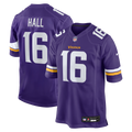 Minnesota Vikings Jaren Hall Purple Game Jersey product image 1, provided for visual reference and product detail review