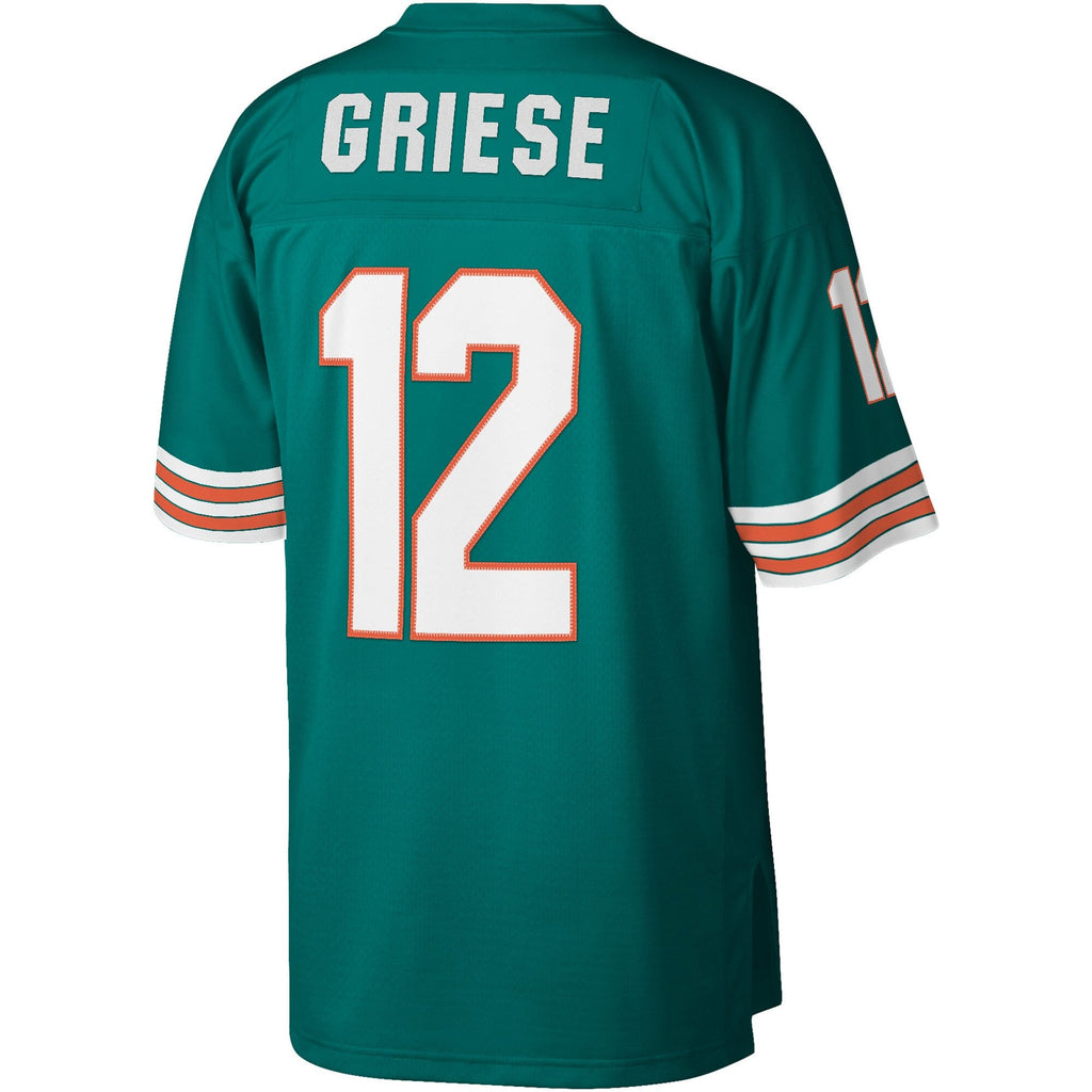 Miami Dolphins Bob Griese Aqua Legacy Replica Jersey product image 4, provided for visual reference and product detail review
