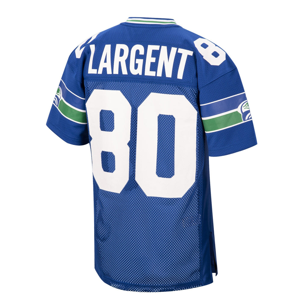 Seattle Seahawks 1985 Steve Largent Royal Authentic Throwback Retired Player Jersey product image 4, provided for visual