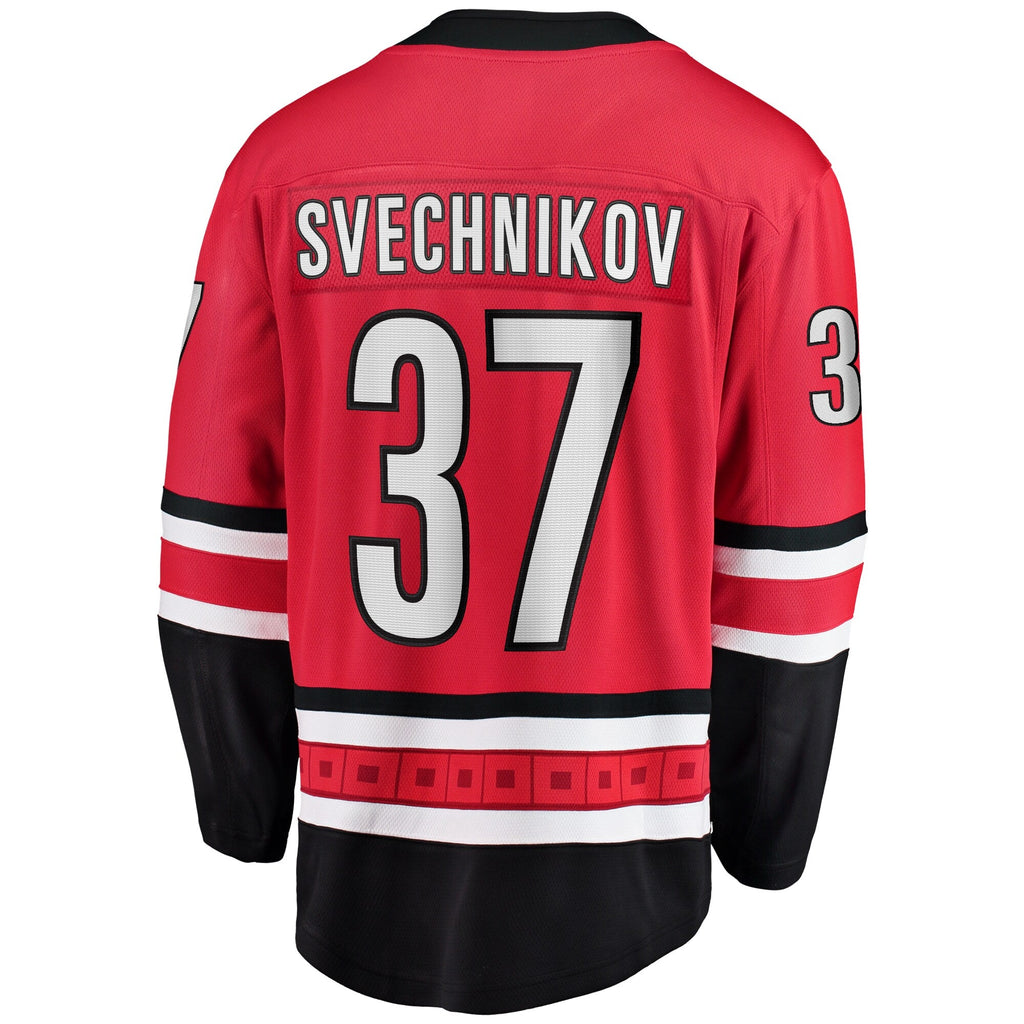 Carolina Hurricanes Andrei Svechnikov Red Alternate Breakaway Player Jersey product image 4, provided for visual reference