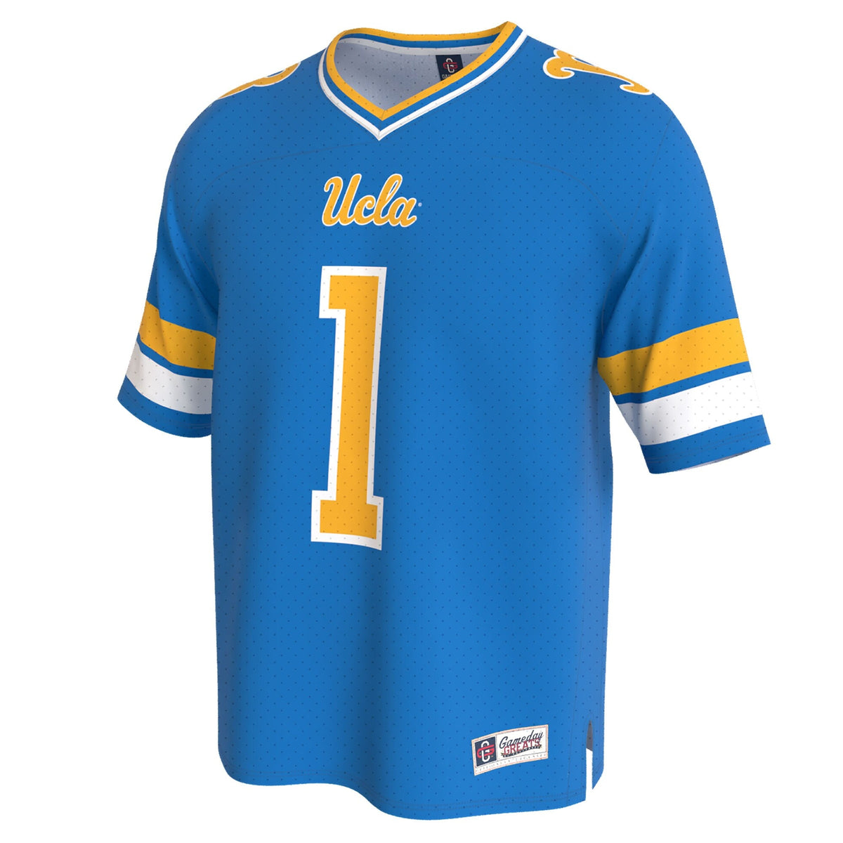 UCLA Bruins Lightweight Collegiate Football Fashion Jersey - Blue product image 3, provided for visual reference and product
