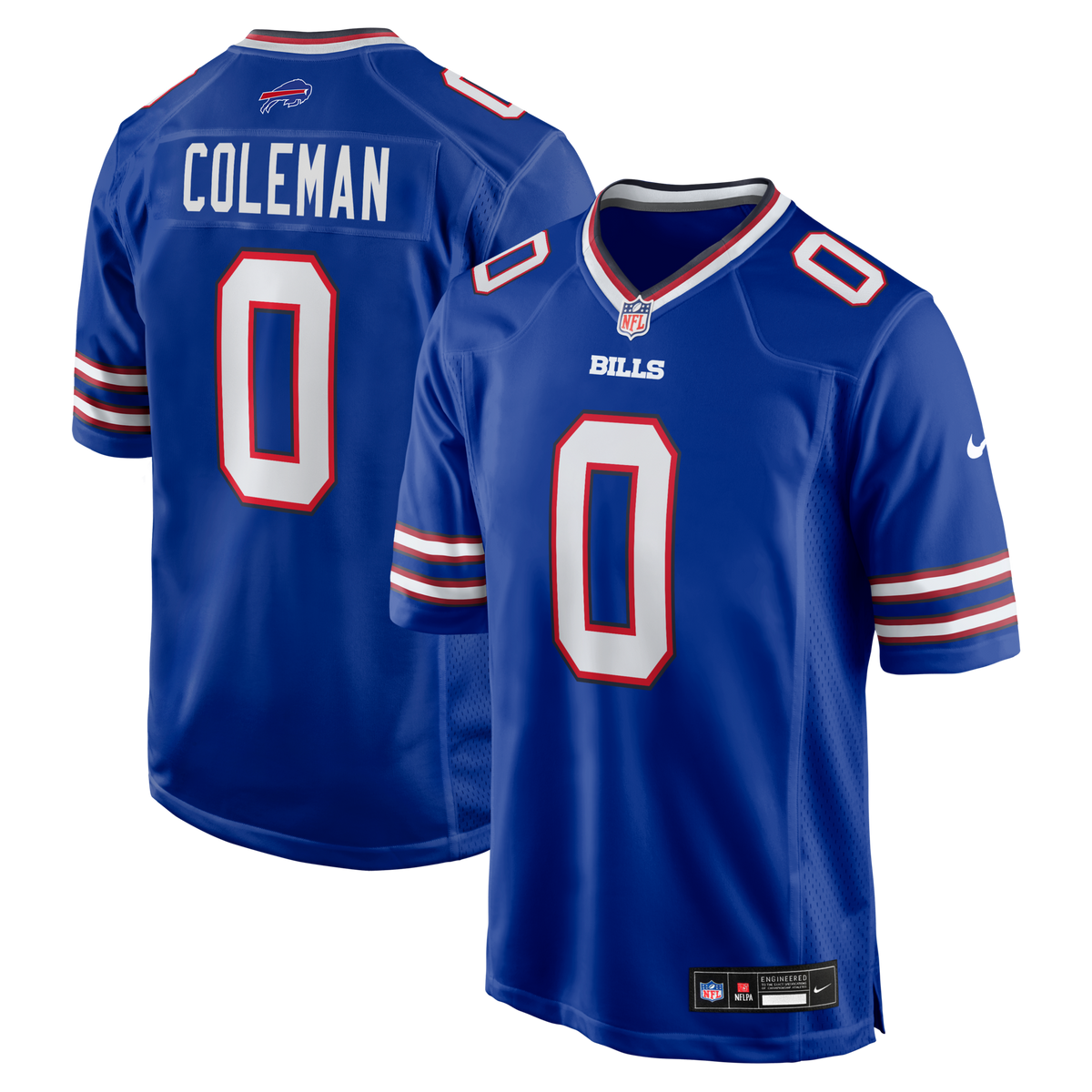 Buffalo Bills Keon Coleman Royal Player Game Jersey product image 1, provided for visual reference and product detail review