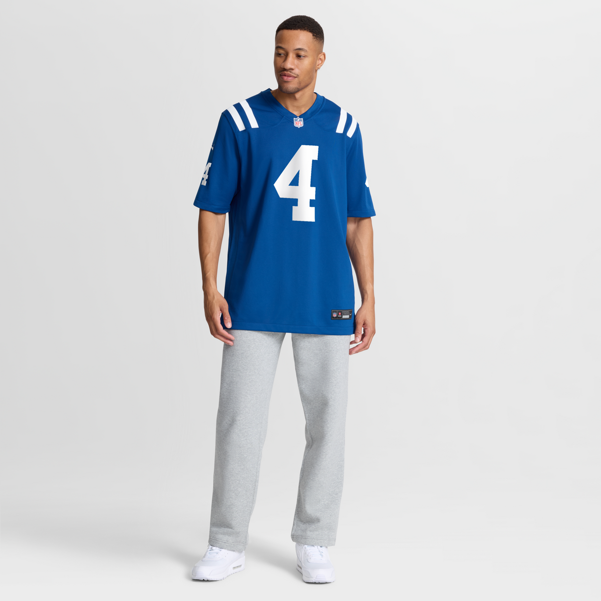 Indianapolis Colts Adam Vinatieri Royal Team Retired Game Jersey product image 3, provided for visual reference and product