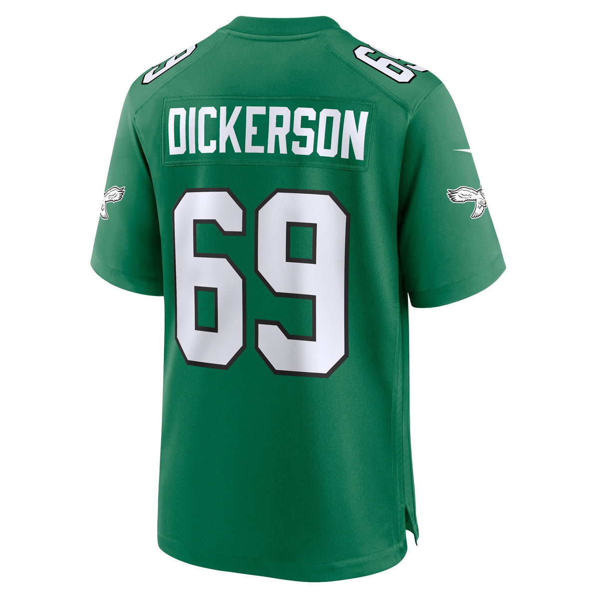 Philadelphia Eagles Landon Dickerson Kelly Green Alternate Game Jersey product image 4, provided for visual reference and