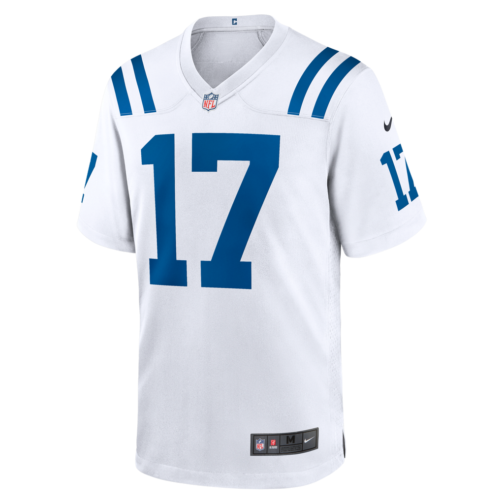 Indianapolis Colts Daniel Jones White Game Jersey product image 3, provided for visual reference and product detail review