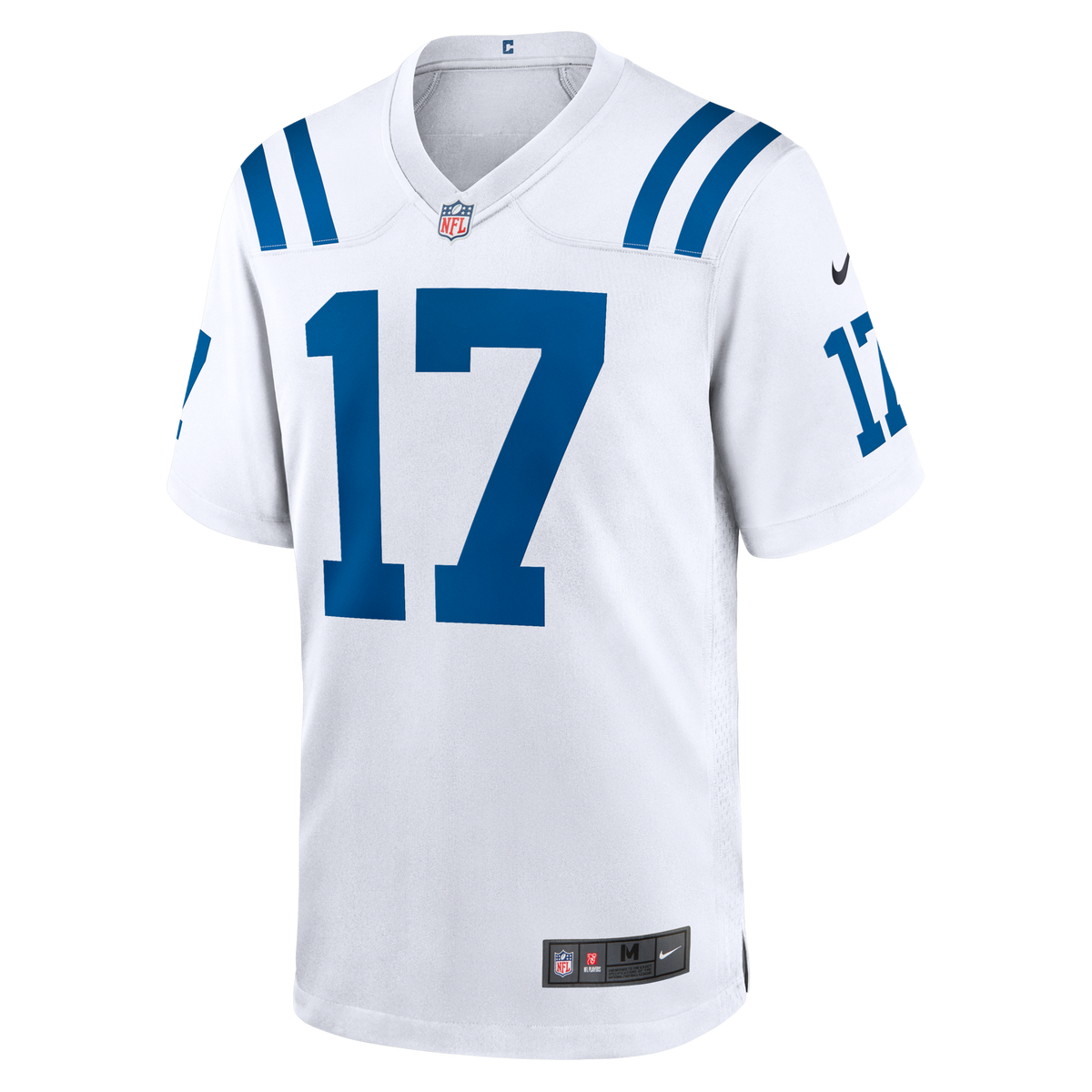 Indianapolis Colts Daniel Jones White Game Jersey product image 3, provided for visual reference and product detail review