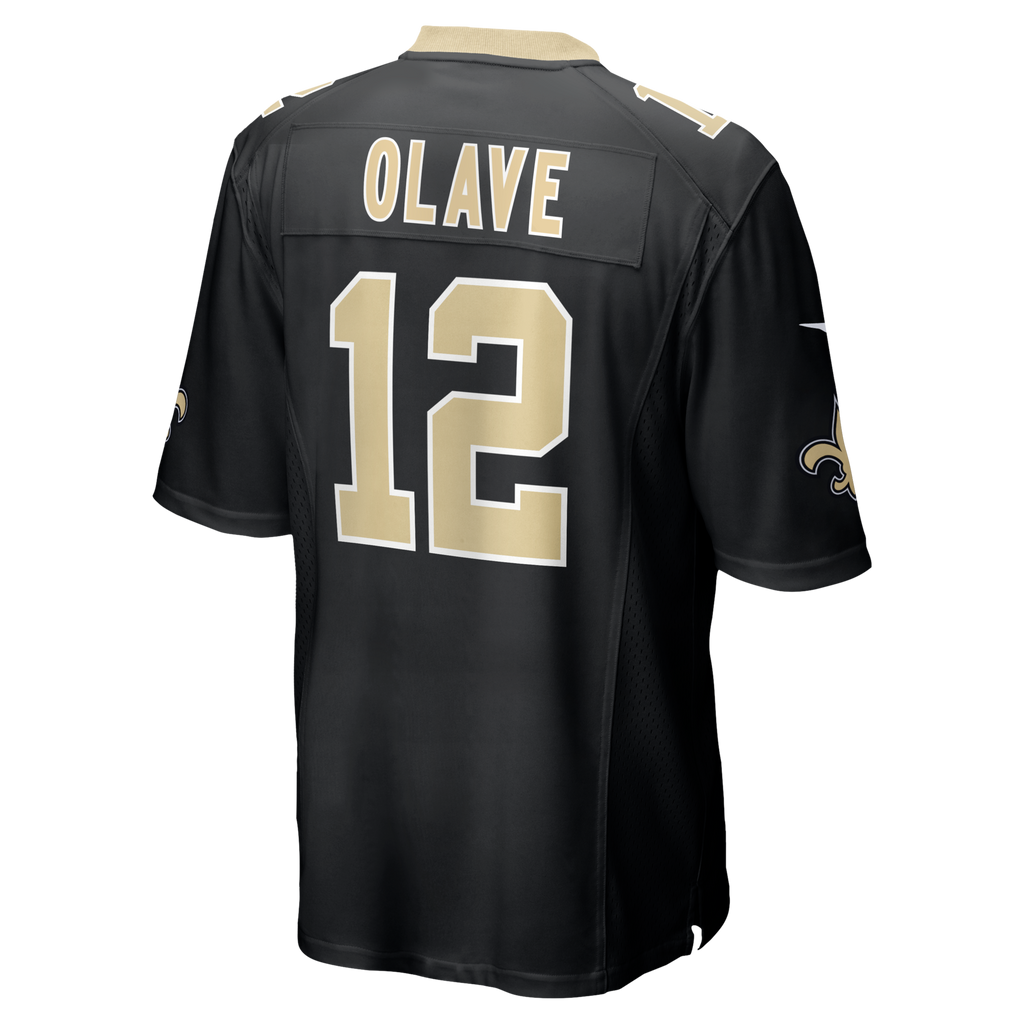 New Orleans Saints Chris Olave Black Player Game Jersey product image 4, provided for visual reference and product detail