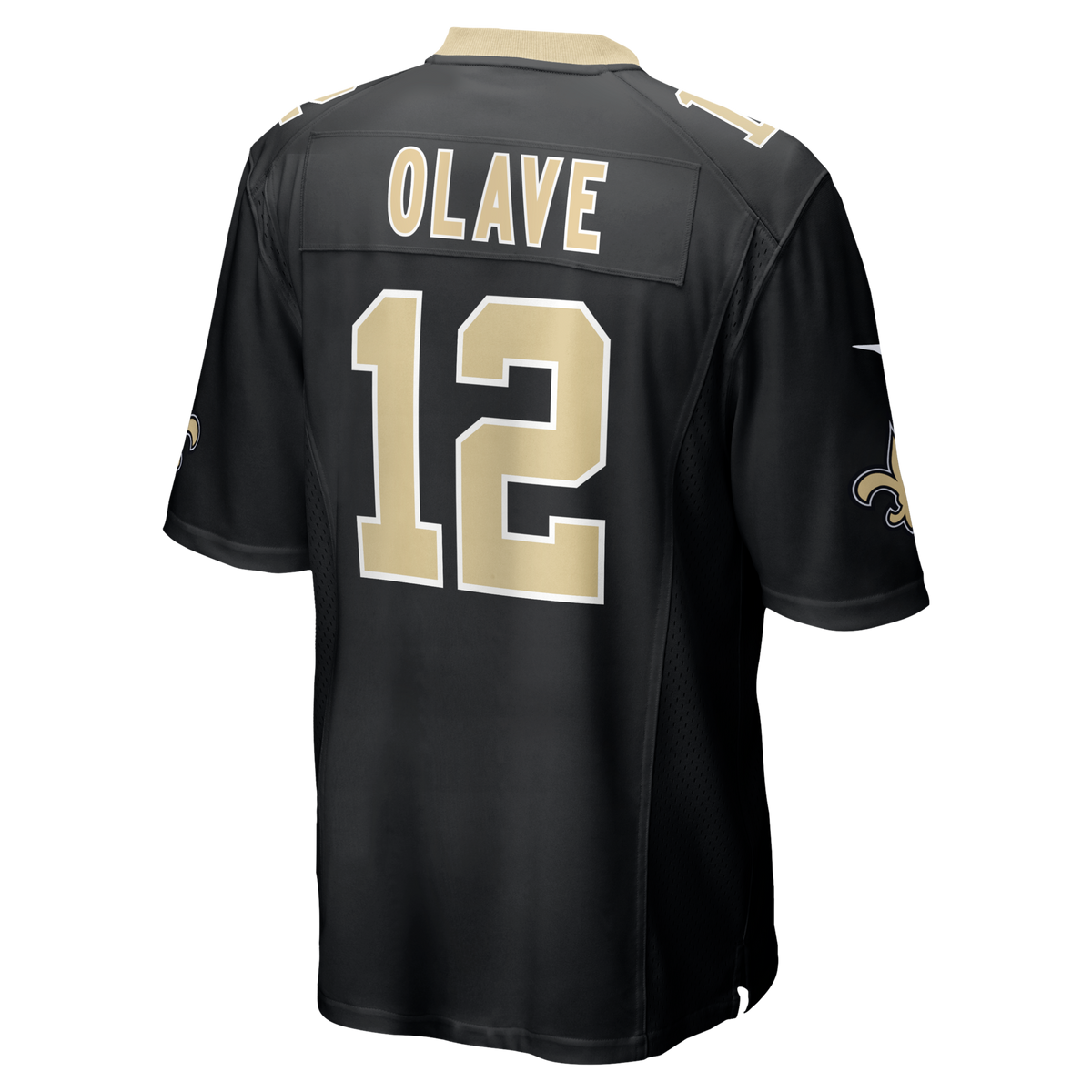New Orleans Saints Chris Olave Black Player Game Jersey product image 4, provided for visual reference and product detail