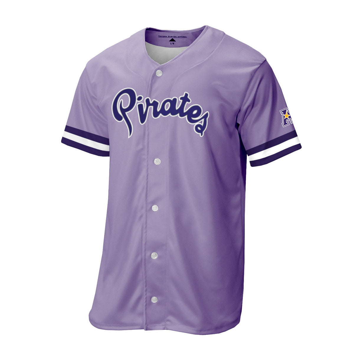 ECU Pirates Replica Baseball Jersey - Purple product image 3, provided for visual reference and product detail review